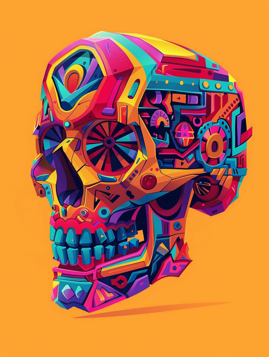 Colorful Skull Delight