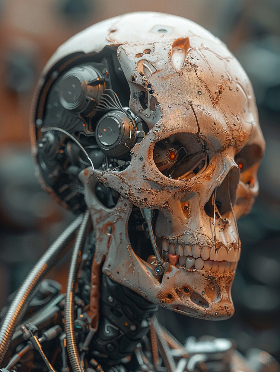 Futuristic Robotic Skull