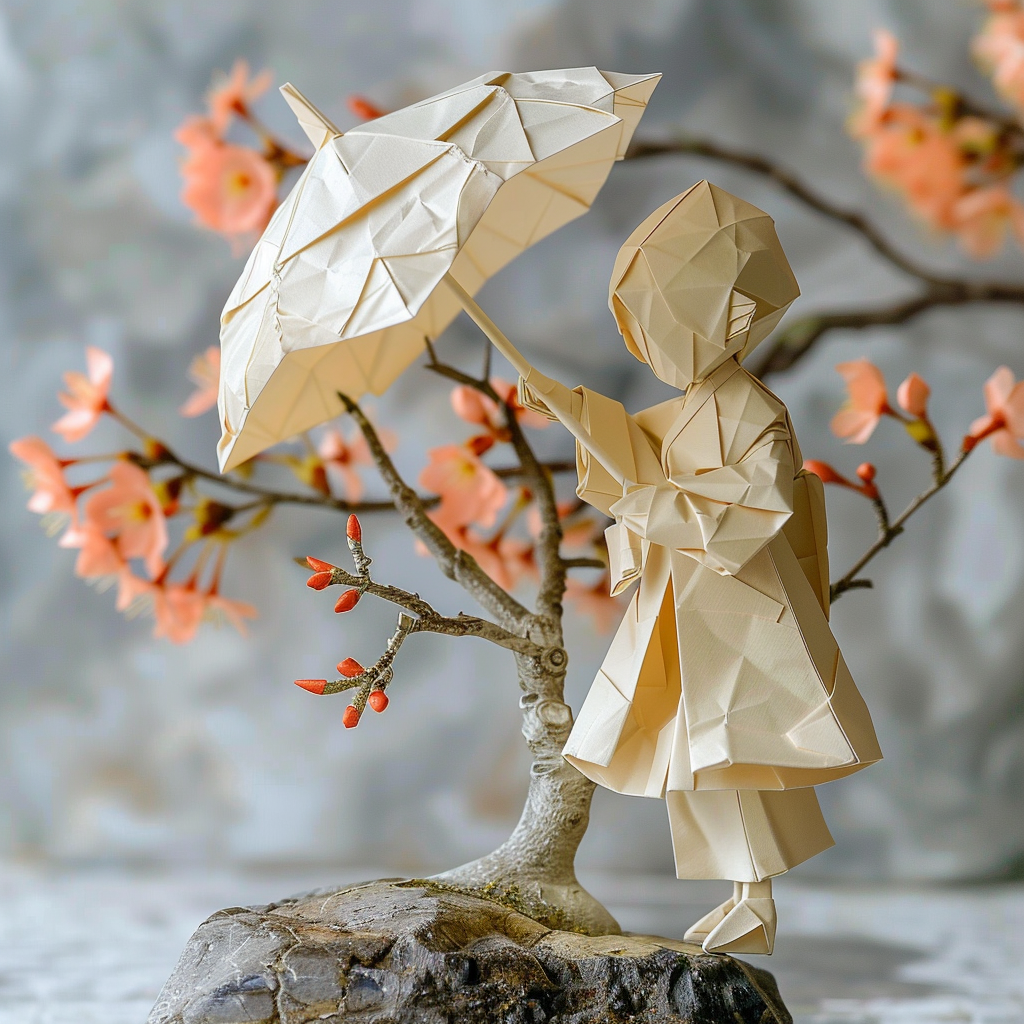 Origami Solitude: Korean kid